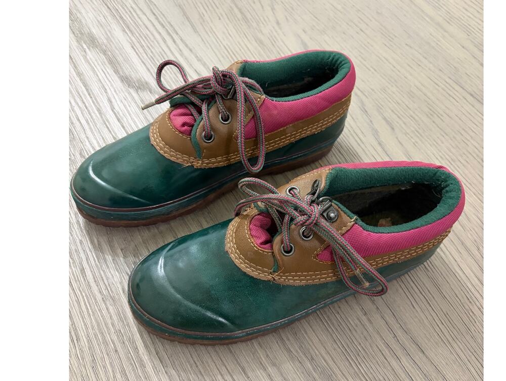Chill Mark Duck Shoes Green Brown Lace Up Women’s Size 7